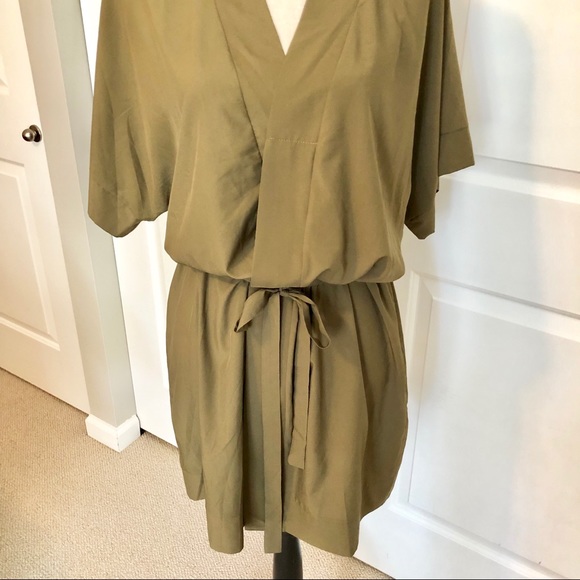 NWOT Boutique Kimono Dress - Olive Green - Picture 5 of 6